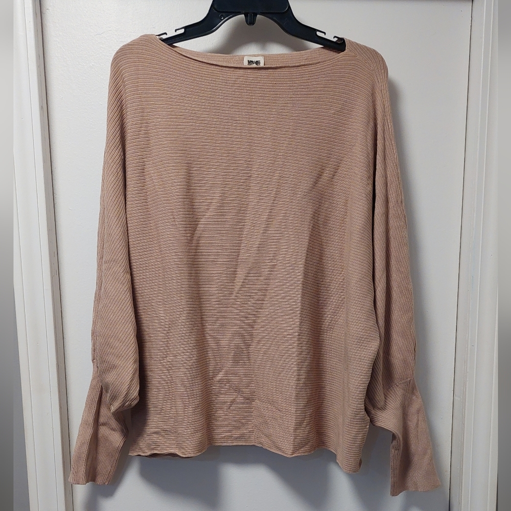 ANNE KLEIN Relaxed Fit Ribbed Dolman Sleeve Sweater NWT
